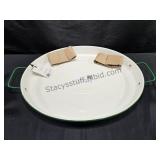New Enamelware Tray 23x16x2