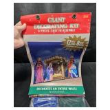 12 FT W X 8 FT Tall Nativity Sceen For Wall 12 FT W X 8 FT Tall Nativity Sceen For Wall