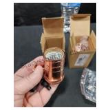 2 Rose Gold Colored Light Sockets 2 Rose Gold Colored Light Sockets
