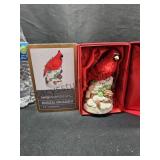 Cardinal Musical Ornament
