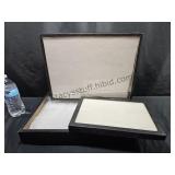 3 Cardboard & Glass Display Boxes