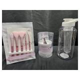 Brushes, Brush Cleaner & Drink Bottle