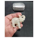Carved Elephant & Case