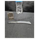 Older Lighter & Pocket Knife