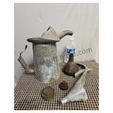 Old Can, Funnells, Lids