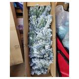 6 FT Pre Lit Flocked Tree