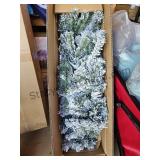 6 FT Pre Lit Flocked Tree