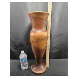 Tall Wood Vase 19.5 Inch