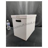 Nice Hard Plastic & Fabric Hanging File Box