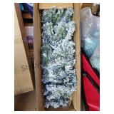 6 FT Pre Lit Flocked Tree