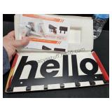 Metal Wall Mount Key Holder Hello