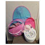 Girl Potty, Hat, Gloves & Play Tent