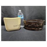 Shawnee/ Hull ?? Yellow & Haeger Planters