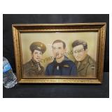 18x12 VTG Frame With Convex Glass