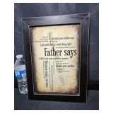 Father Says Wall Decor