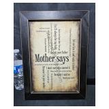 Mother Says Wall Decor