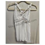 White Babydoll WIth Matching Panties SZ SM