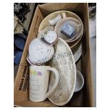 Box Of Pottery Needs Cleaned