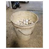 5 Gallon Bucket Of Golf Balls 3/4 Full