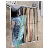 Box Of Old LP Records & 45s