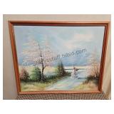 Painting 21 x 17.5 Artist Surf