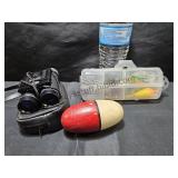 Binoculars, Sm Fishing Set , Old Bobber