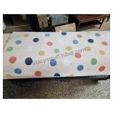 New Polka Dot 4 FT x 5.6 Ft Rubber Backed Rug