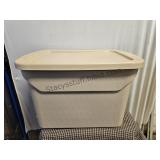 Tan Storage Tote Used