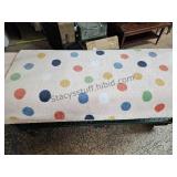 New Polka Dot 4 FT x 5.6 Ft Rubber Backed Rug