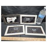 Farm Theme Wood Decor