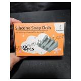 2 PK Silicone Soap Dishes