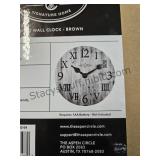 18 Inch Wall Clock Brown