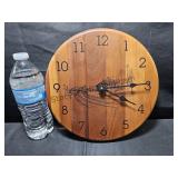 Wood Train Theme Clock Works