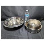Stainless Bowls & Saucepan