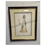 Edwardian Fashion Print June 1900 18x22.5