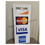 2 Sided Metal Card Sign