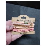 Pretty Pink Bead Bracelets