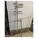 Shower Curtain Rod & Corner Organizer