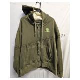 John Deere Zip Up Good Cond SZ XXL