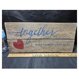 Together Wood Wall Decor 16 Inch
