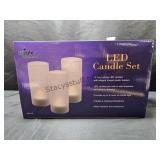 LED Candle Set With Recharging Station