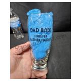 Dad Bod Beer Glass