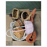 Throw Rug & Misc Baskets