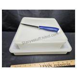 Tupperware Storage & Knife