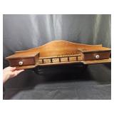 Wood Display Shelf With Drawers 35 Wide