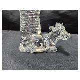 Lead Crystal Cow