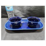Fiesta Tray & 2 Dip Bowls