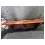 Wood Shelf With Heart 23 Wide