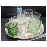 VTG Glass & Platter