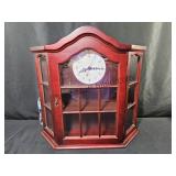 Wall Clock Cabinet Untested 20x5x21